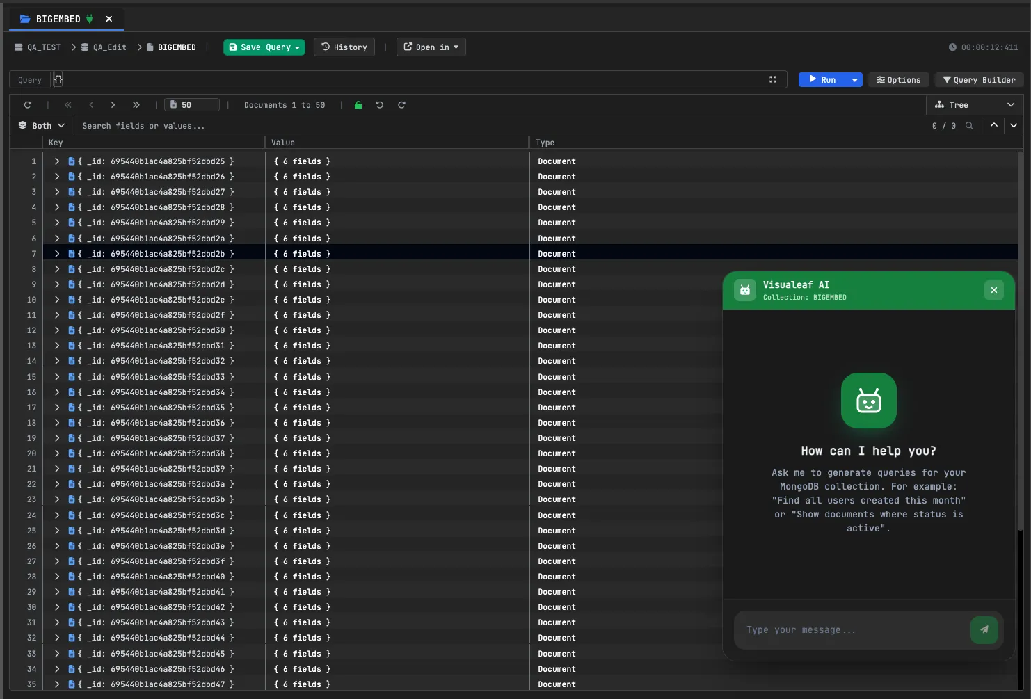 AI Assistant - Get intelligent assistance for your MongoDB queries
