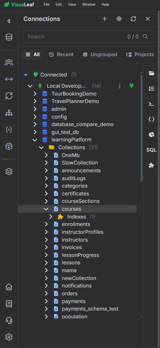 Growing MongoDB schema with multiple connected collections