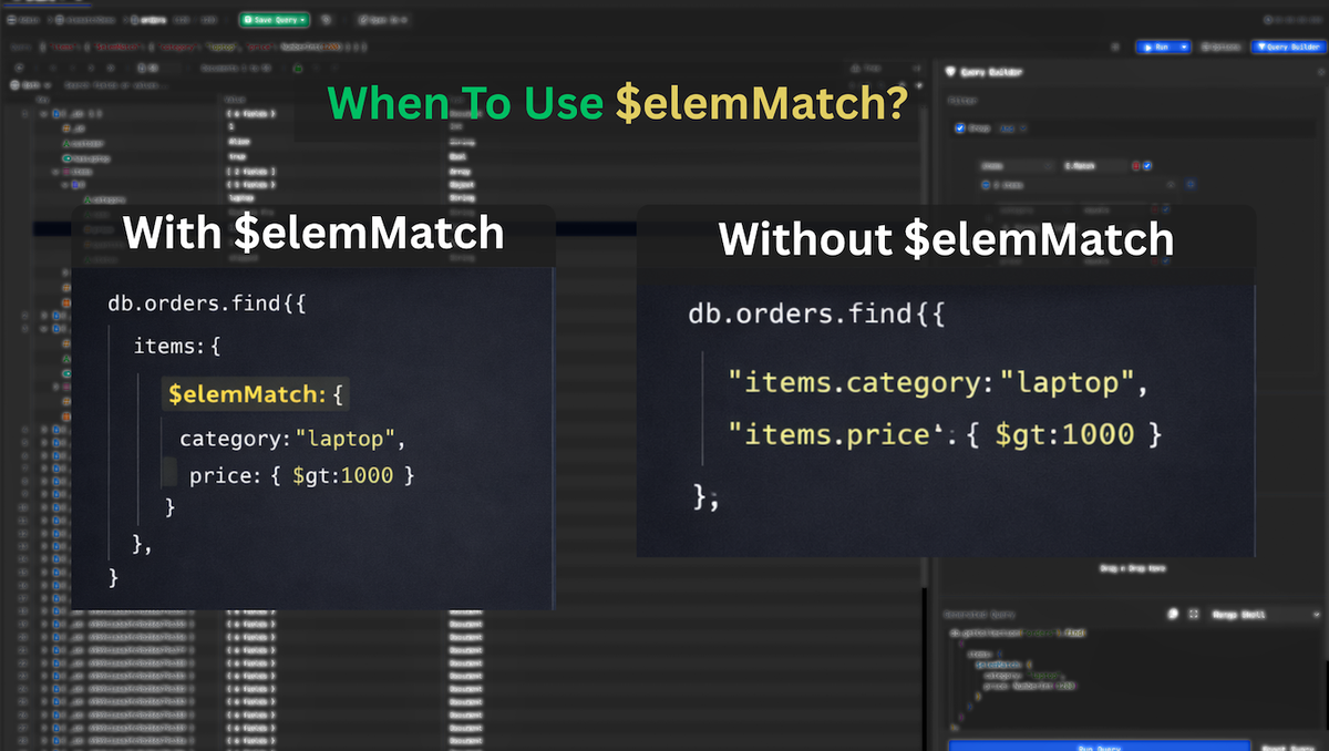 When To Use MongoDB's $elemMatch