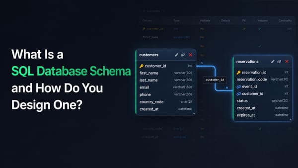 What Is a SQL Database Schema and How Do You Design One?