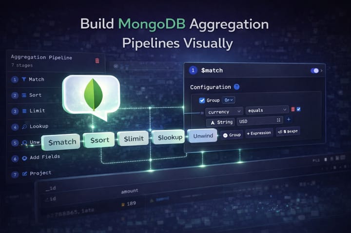Best tools to build MongoDB aggregation pipelines visually